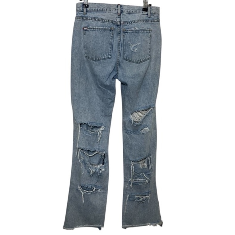 AO.LA by Alice and Olivia Jeans 25 Light Indigo Distressed Split‎ Hem Denim - Picture 8 of 14